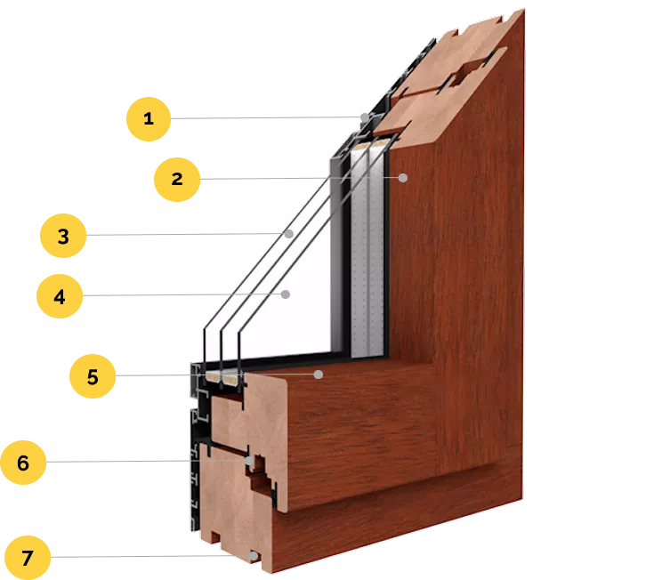 A Closer Look at Wood Clad Aluminum Windows Components