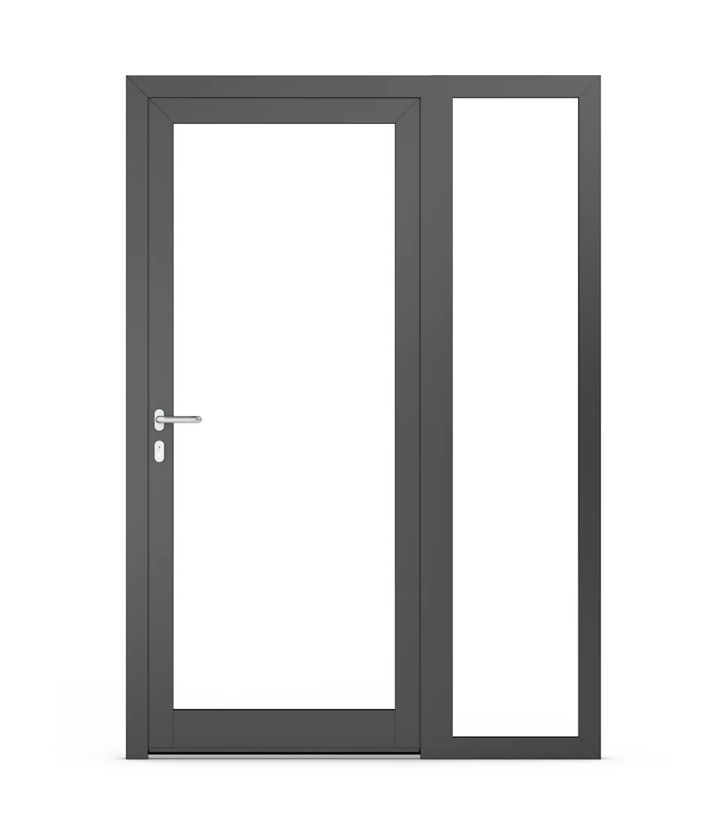 Fanlights in aluminium doors – Option 2