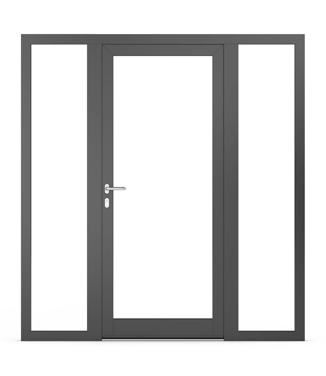 Fanlights in aluminium doors – Option 3