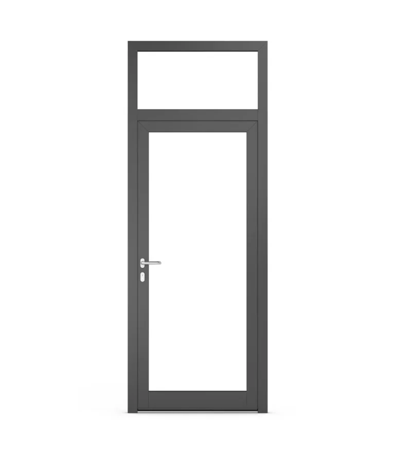 Fanlights in aluminium doors – Option 6