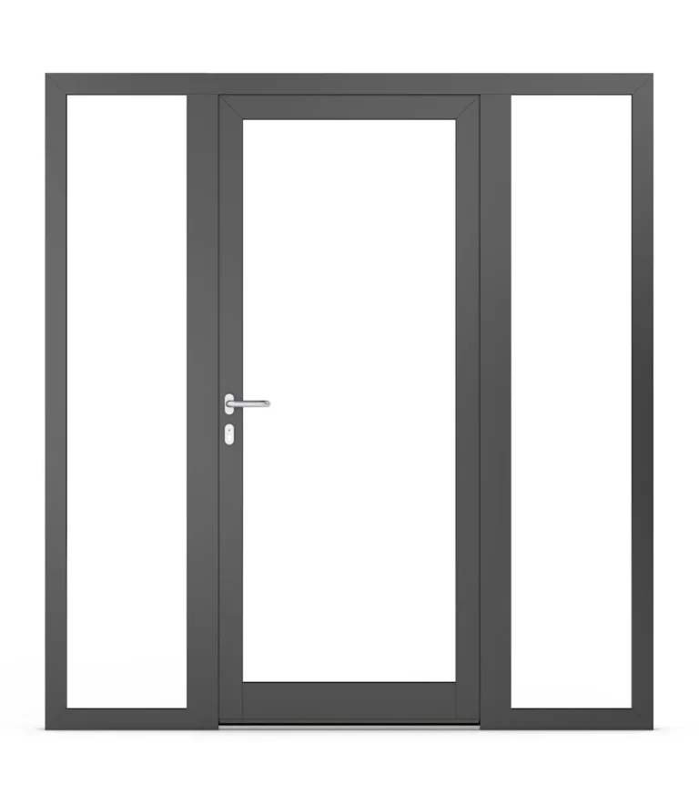 Fanlights in aluminium doors – Option 3
